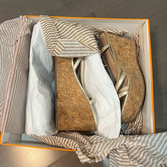 Kate Spade Platform Wedge Sandals Talanse - Size 7 - Picture 2 of 9